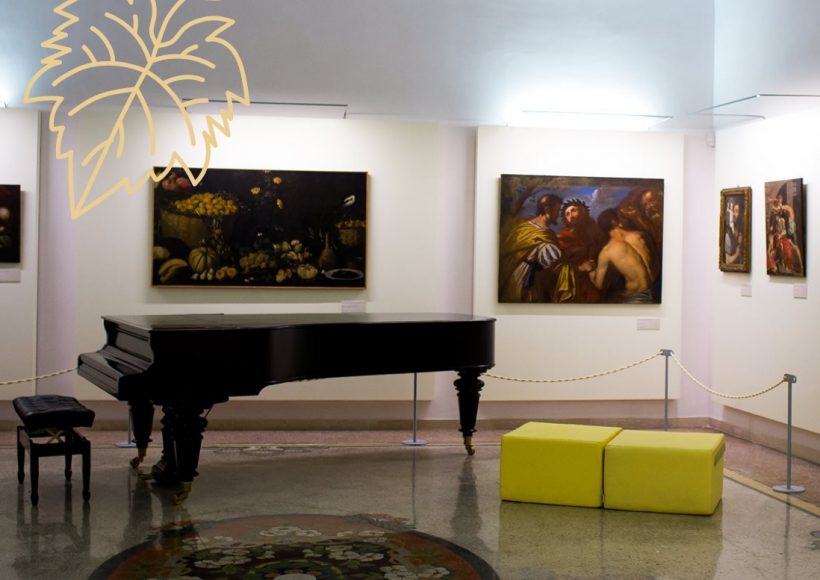 Sala delle collezioni della cantina coppola