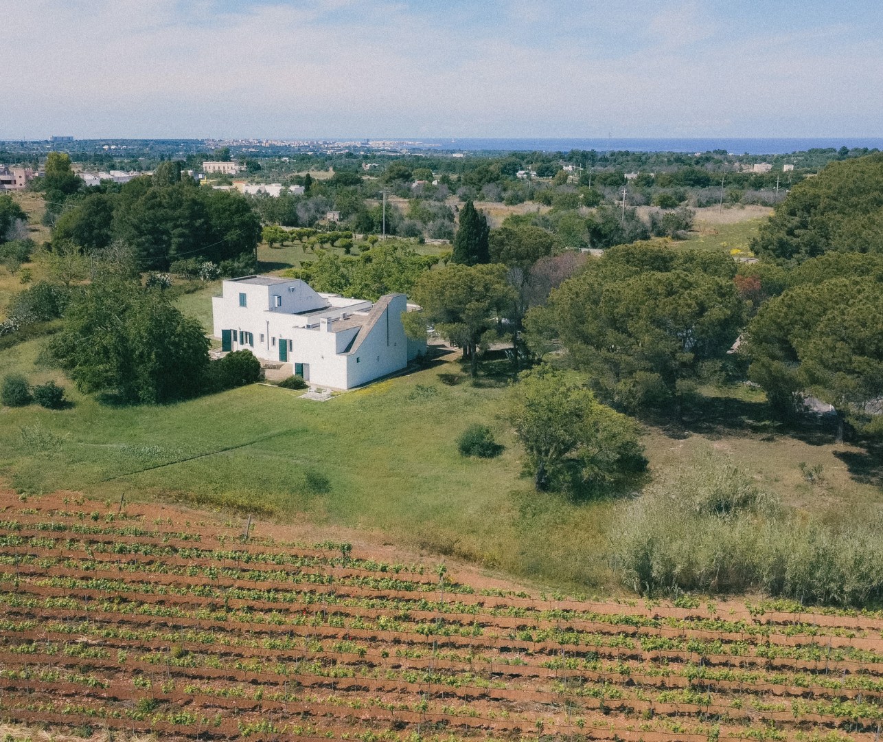 Foto della tenuta Doxi e del terreno circostante